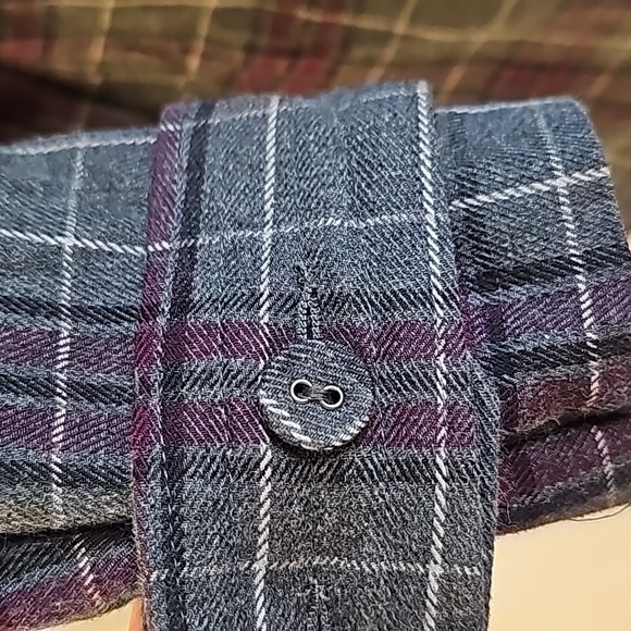 Plaid Trench Jacket - wn lrg - Picture 5 of 10